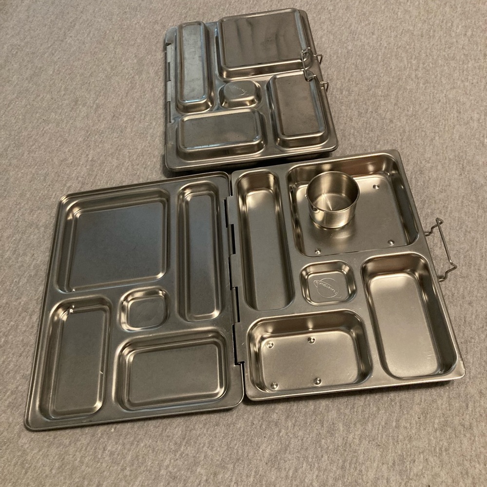 2 stainless steel bento lunchbox